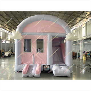 Cloud-Themed Inflatable Combo Bounce And Slide Big Inflatable House Bouncy Castle Slides To Buy