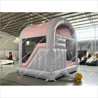 Cloud-Themed Inflatable Combo Bounce And Slide Big Inflatable House Bouncy Castle Slides To Buy