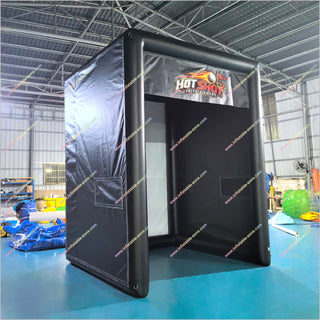 Inflatable Commercial Golf Simulator Enclosure Tent With Projector Screen High End Golf Simulator For Home