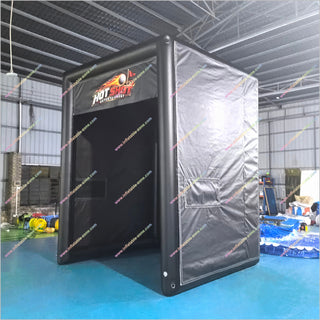 Inflatable Commercial Golf Simulator Enclosure Tent With Projector Screen High End Golf Simulator For Home