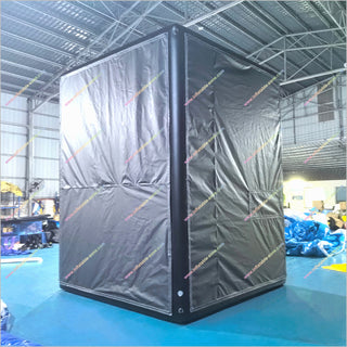 Inflatable Commercial Golf Simulator Enclosure Tent With Projector Screen High End Golf Simulator For Home