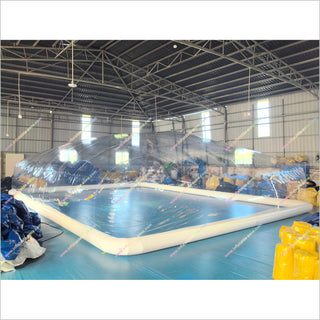 Spacious Inflatable Dome Pool Cover Blow Up Clear Bubble Tent Inflatable Cover For Pool