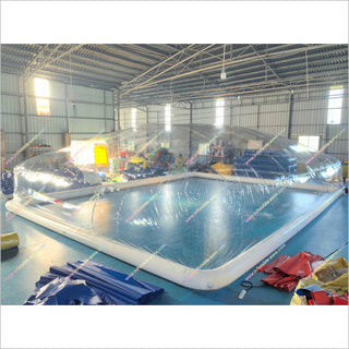 Spacious Inflatable Dome Pool Cover Blow Up Clear Bubble Tent Inflatable Cover For Pool