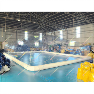 Spacious Inflatable Dome Pool Cover Blow Up Clear Bubble Tent Inflatable Cover For Pool