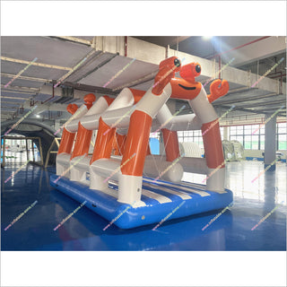 Crab Shaped Swinging Bridge Game Inflatable Crab Swing Bridge Amusement Parks And Water Parks Near Me