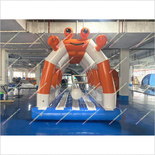 Crab Shaped Swinging Bridge Game Inflatable Crab Swing Bridge Amusement Parks And Water Parks Near Me