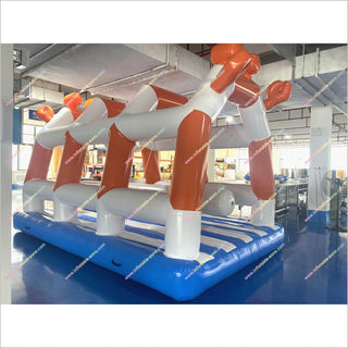 Crab Shaped Swinging Bridge Game Inflatable Crab Swing Bridge Amusement Parks And Water Parks Near Me