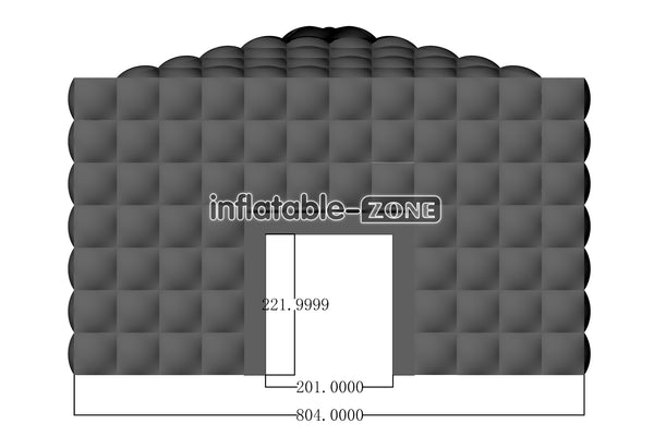 Inflatable-Zone Design Portable Disco Black Inflatable Cube Wedding Tent Inflatable Night Club Party Tent For Backyard