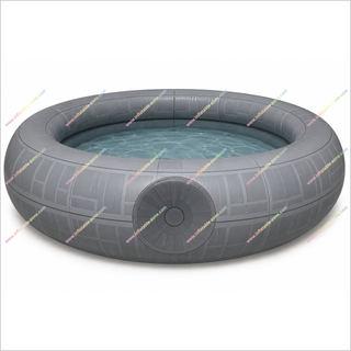 Big Round Inflatable Death Star Pool Backyard Water Playground Death Star Inflatable Swimming Pool Party Game
