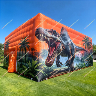 Inflatable Dinosaur Camping Tent Animal Bounce House Stand Booth Portable Inflatable Tents For Parties