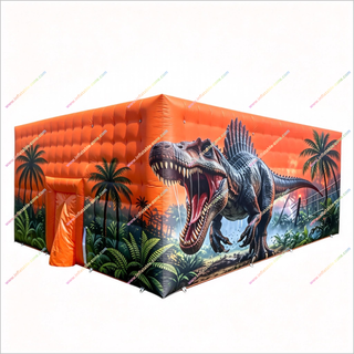 tent dinosaur Inflatable Dinosaur Camping Tent Animal Bounce House Stand Booth Porta