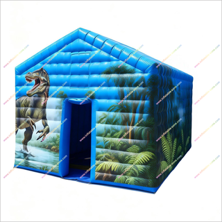 Dinosaur Theme Activities Inflatables Tent Portable Parties Inflatable Cube Dinosaur Tent House