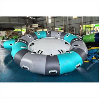 Circular Inflatable Boat Inflatable Water Rotating Disco Boat Water Game Toy Inflatable Floatin