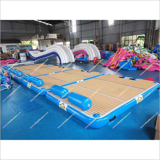 Floating Dock Pool Inflatable Dock Platform Floating Bed Yacht Inflatable Dock Pool Float