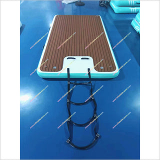 Inflatable Water Play Mat Inflatable Floating Swim Platform Yacht Inflatable Dock With Ladder