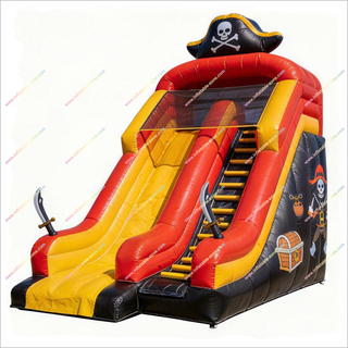 Pirate Themed Party Inflatable Dry Slide Commercial Castle Park Amusement Big Inflatable Slide For Sale