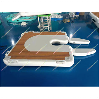 Inflatable Swim Island Floating Platform Boat Water Jet Ski Inflatable E-Foil Docking Station For Sale