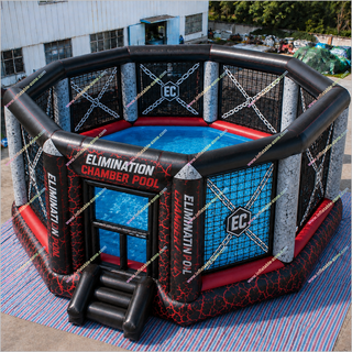 Competition Training Inflatable Elimination Chamber Swimming Pool Wrestling Cage Elimination Chamber Inflatable Large Pool