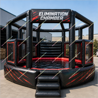 Elimination Chamber Inflatable Big Pool Fitness Competition Training Inflatable Elimination Chamber Wrestling Swimming Pool