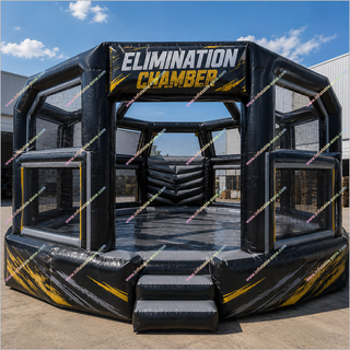 Professional Elimination Chamber Inflatable Fun Pool Boxing Training And Combat Sports Inflatable Elimination Chamber Wrestling Pool