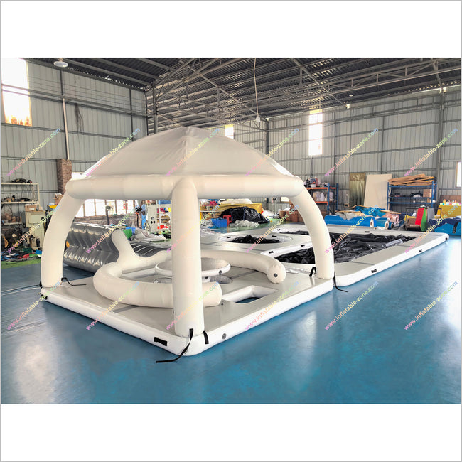 Blow Up Floating Dock Inflatable Swim Platform Fun Water Toys Inflatab