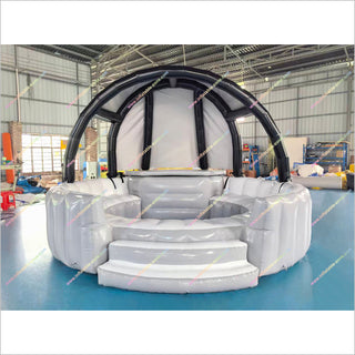 Commercial Inflatable Floating Pool Bar With Seats Indoor Inflatable Swimming Pool Built In Mini Fridge