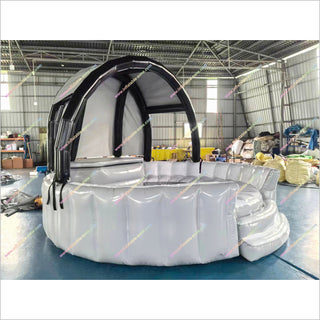 Commercial Inflatable Floating Pool Bar With Seats Indoor Inflatable Swimming Pool Built In Mini Fridge