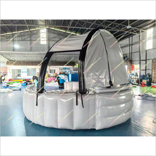 Commercial Inflatable Floating Pool Bar With Seats Indoor Inflatable Swimming Pool Built In Mini Fridge