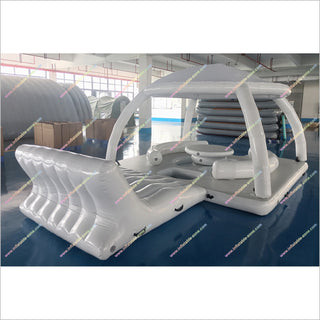 Floating Inflatable Island Large Portable Sun Shade Canopy Inflatable