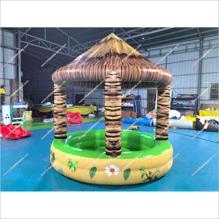 Inflatable Floating Tiki Bar Leisure Platform Inflatable Pool Bar Water Swimming Pool Tiki Bar Ideas For Backyard