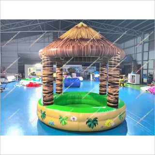 Inflatable Floating Tiki Bar Leisure Platform Inflatable Pool Bar Water Swimming Pool Tiki Bar Ideas For Backyard