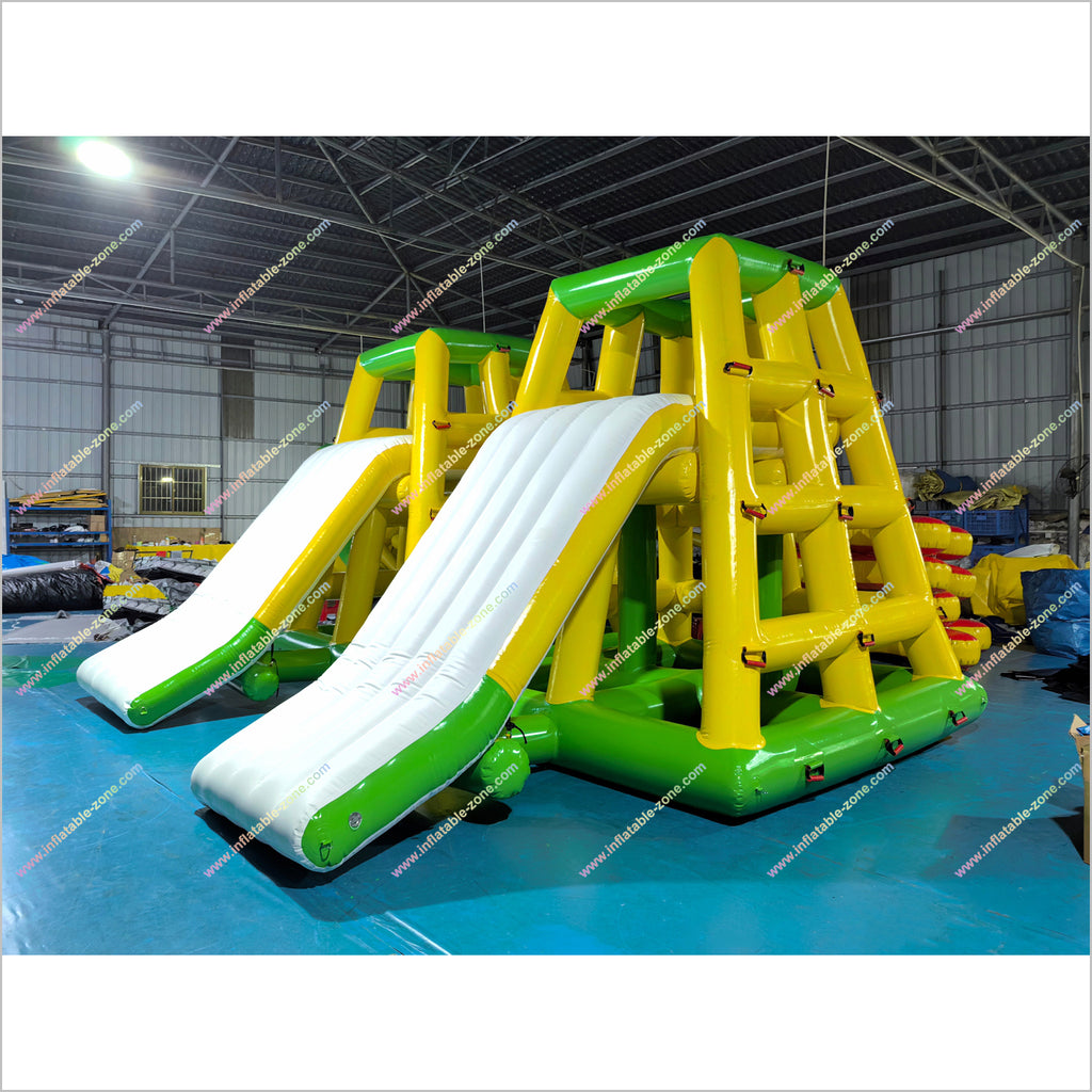 Aqua Park Game Inflatable Floating Water Slide Fun Fitness Equipment ...