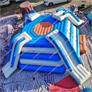 Super Large Inflatable Floating Water Slides Outdoor Climbing Tower Buy Inflatable Water Park Yacht Slides For Sale
