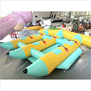 Banana Inflatable Towable Tube Water Sports Fun Inflatable Boat Fly Fishing Equipment For Sale