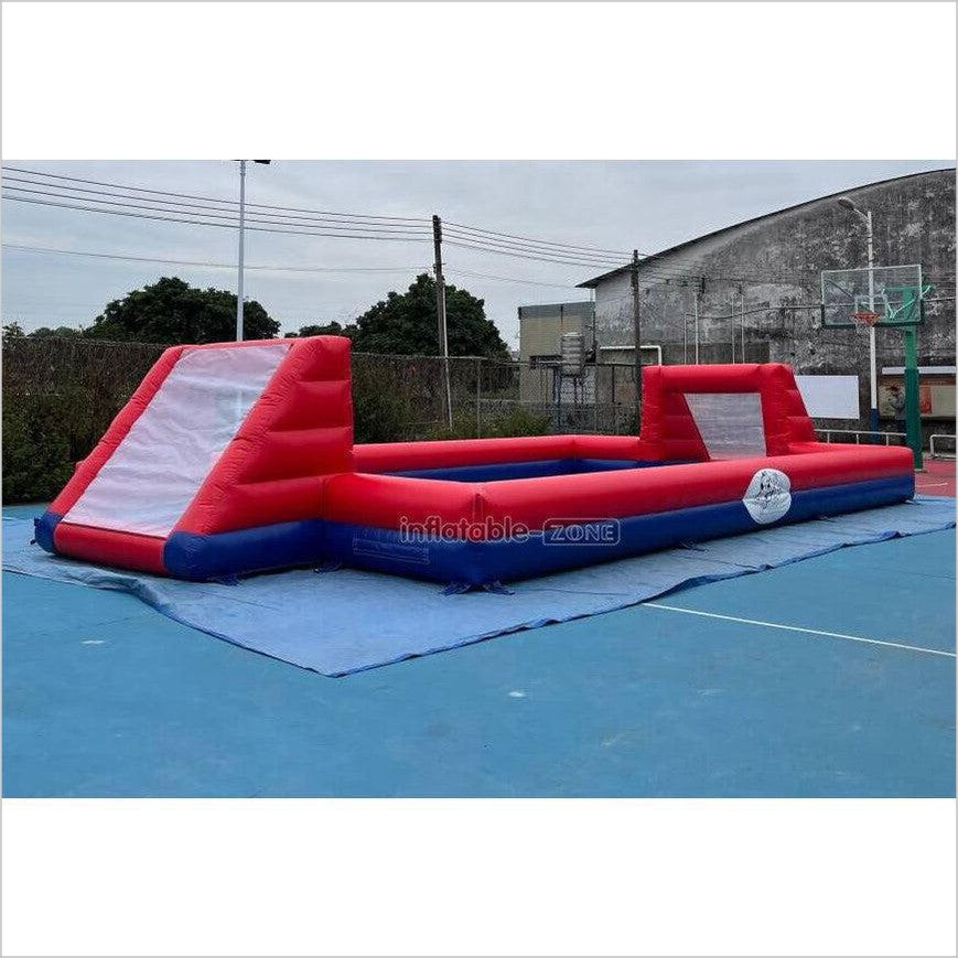 Self Inflating Stadium Huge Outdoor Inflatable Football Arena Pitch Interactive Giant Inflata ...
