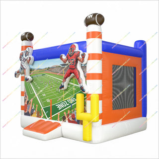 Inflatable Football Bounce House Outdoor Play Centre Football Jumping Castle Party Equipment Hire Near Me