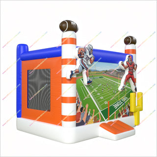 Inflatable Football Bounce House Outdoor Play Centre Football Jumping Castle Party Equipment Hire Near Me