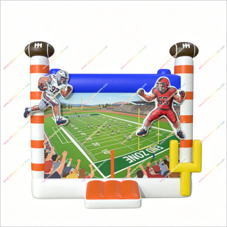 Inflatable Football Bounce House Outdoor Play Centre Football Jumping Castle Party Equipment Hire Near Me