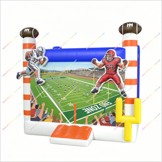 Inflatable Football Bounce House Outdoor Play Centre Football Jumping Castle Party Equipment Hire Near Me