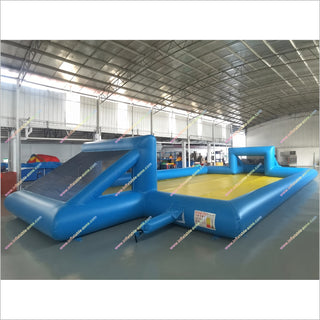 Best Football Field Inflatable Soccer Game Sports Training Equipment Large Inflatable Football Pitch For Rent