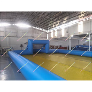 Best Football Field Inflatable Soccer Game Sports Training Equipment Large Inflatable Football Pitch For Rent