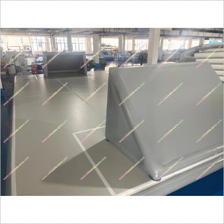 Inflatable Football Playground Air Floor Track Gymnastics Crash Mat Outdoor Tumble Track Inflatable Soccer Field For Adults