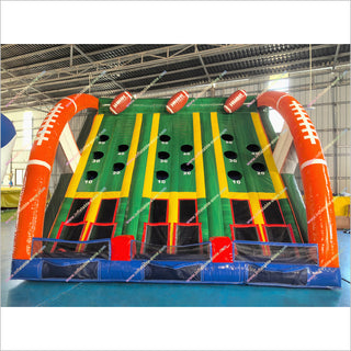 Inflatable Football Throwing Game Best Football Tournament Inflatable Rugby Ball Fun Activities For Adults