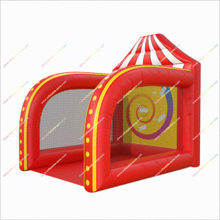 Frisbee Toss Game Inflatable Team Building Activities Carnival Theme Bounce House Inflatable Frisbee Throw Game