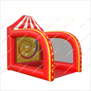 Frisbee Toss Game Inflatable Team Building Activities Carnival Theme Bounce House Inflatable Frisbee Throw Game