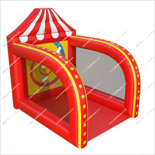 Frisbee Toss Game Inflatable Team Building Activities Carnival Theme Bounce House Inflatable Frisbee Throw Game