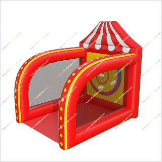 Frisbee Toss Game Inflatable Team Building Activities Carnival Theme Bounce House Inflatable Frisbee Throw Game