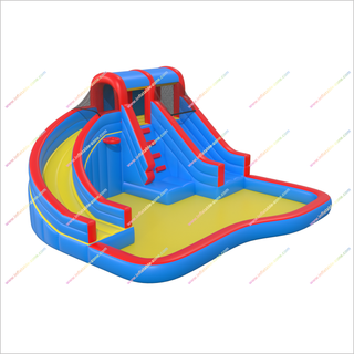 Inflatable Giant Water Slides Large Splash Pool Commercial Inflatable Water Park For Sale