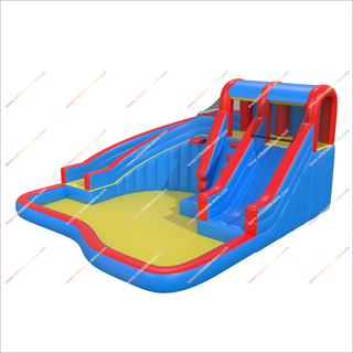 Inflatable Giant Water Slides Large Splash Pool Commercial Inflatable Water Park For Sale