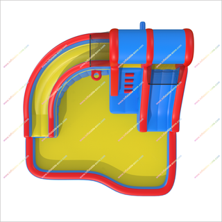 Inflatable Giant Water Slides Large Splash Pool Commercial Inflatable Water Park For Sale